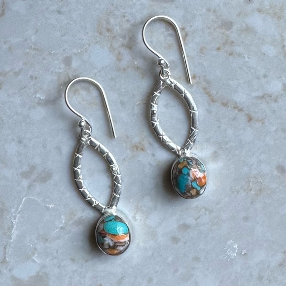 NWOT Sundance Southwest Passage Earrings Spiny Oyster Sterling Silver